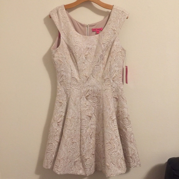 Betsey Johnson Dress Jacquard Fit Flare Textured 8 - Picture 2 of 8